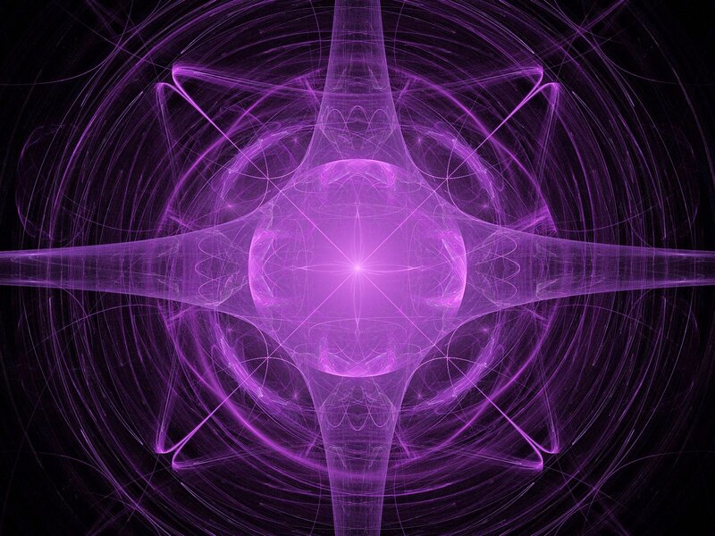 Purple Fractal Star