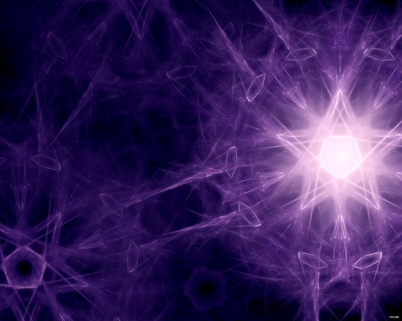Purple Fractal Starburst