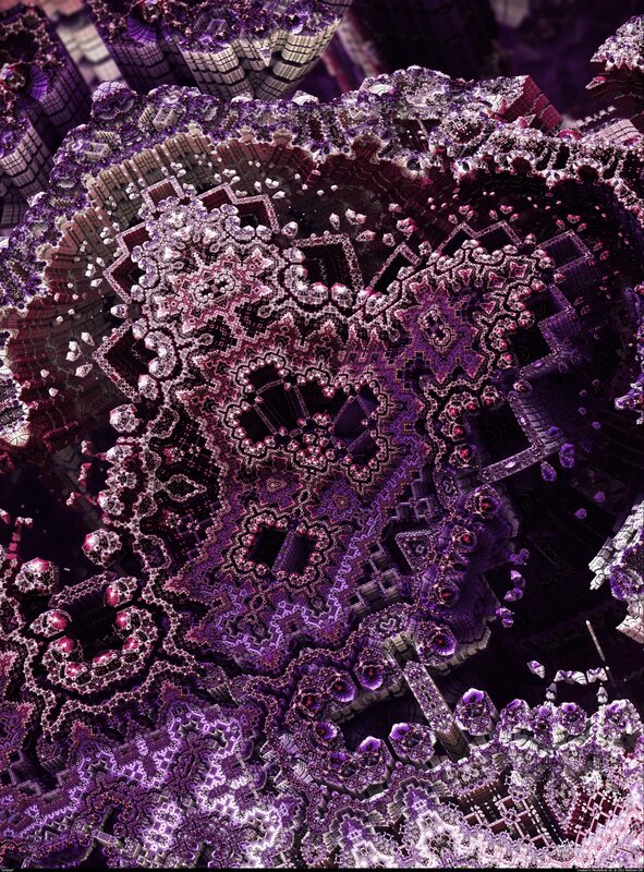 Purple Fractal Structure — Intricate