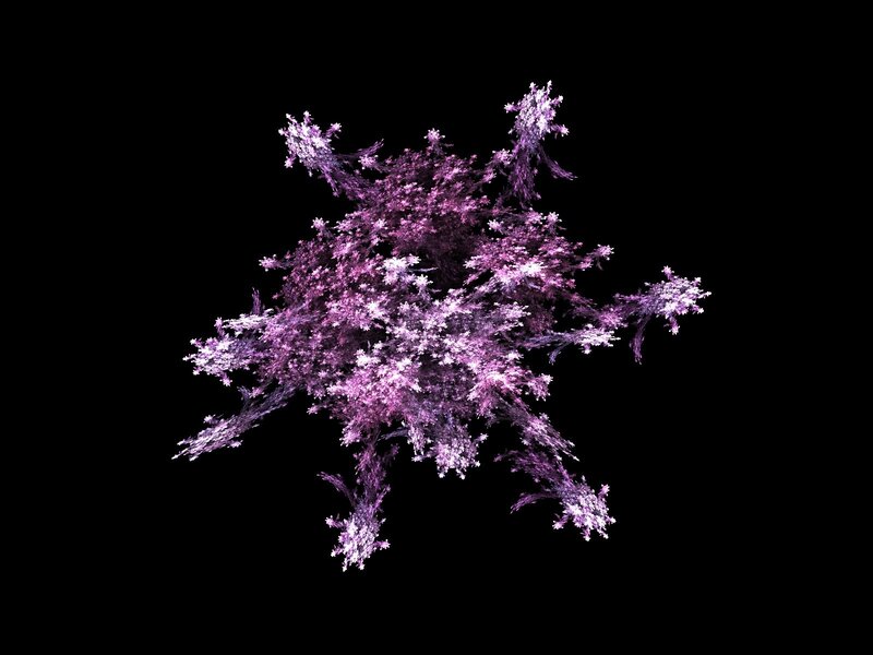 Purple Fractal Structure — Mysterious