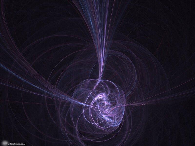 Purple Fractal Swirl — Mystical, Abstract, Light