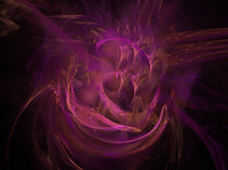 Purple Fractal Swirl — Mystical