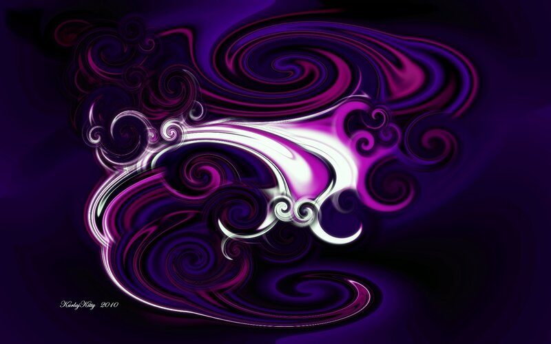 Purple fractal swirls