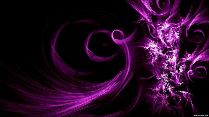 Purple Fractal Swirls — Dramatic