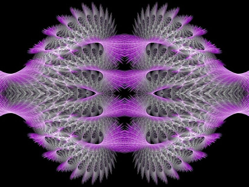 purple fractal symmetry