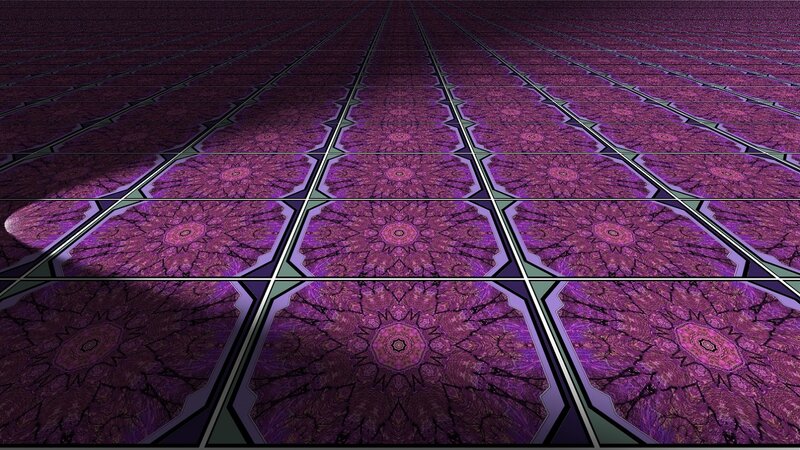 Purple Fractal Tiles