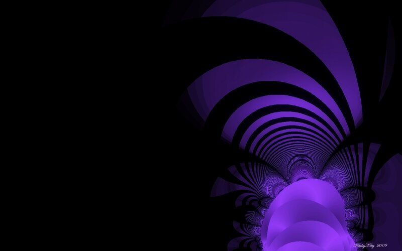 purple fractal tunnel