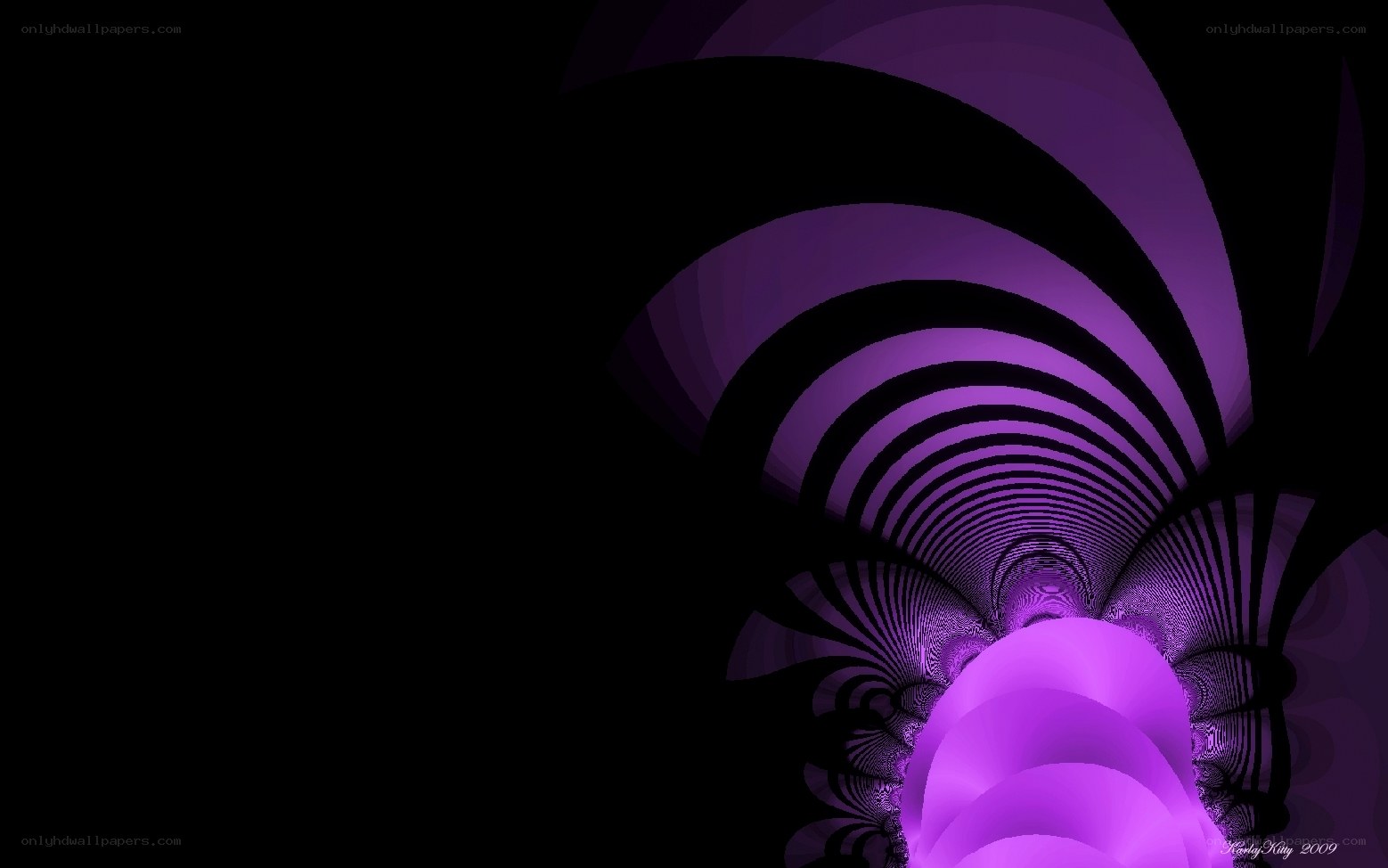 purple fractal tunnel