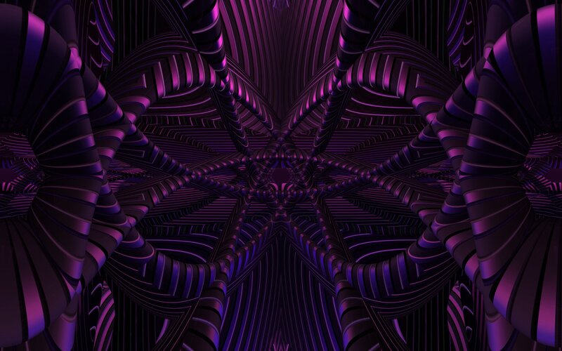 purple fractal tunnel