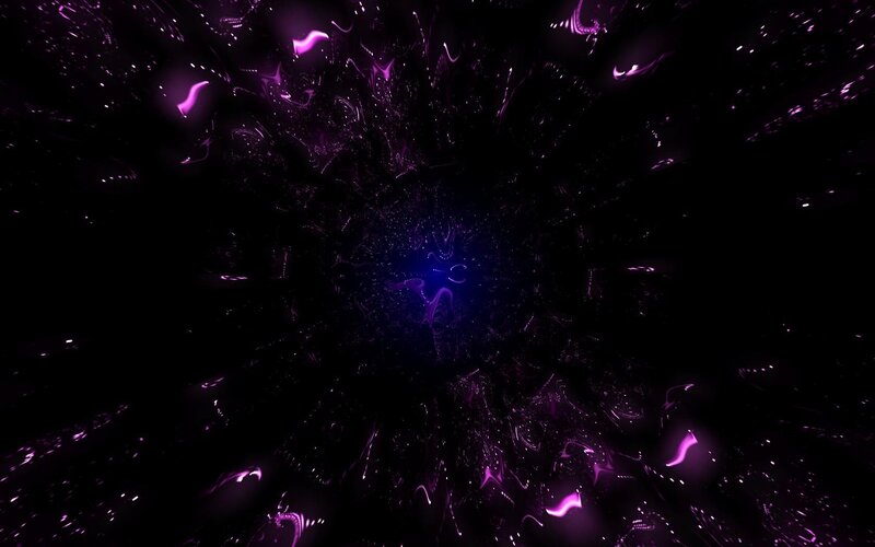 purple fractal tunnel