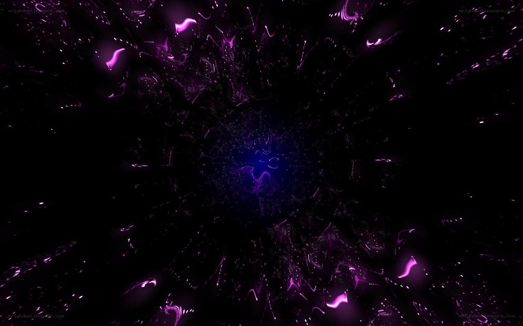purple fractal tunnel