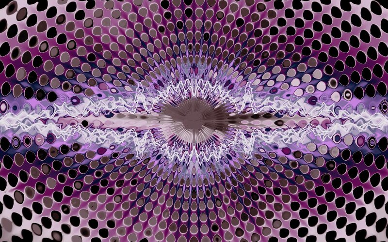 Purple fractal tunnel