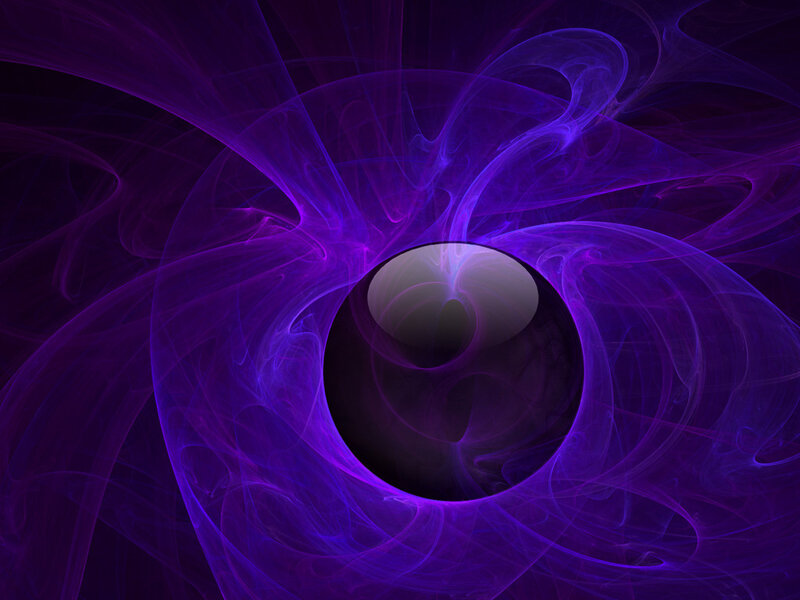 Purple Fractal Vortex — Mystical, Abstract