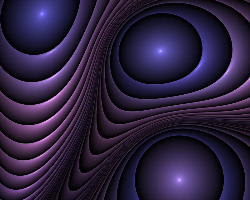Purple fractal wave pattern