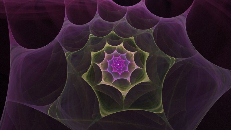 purple fractal web pattern
