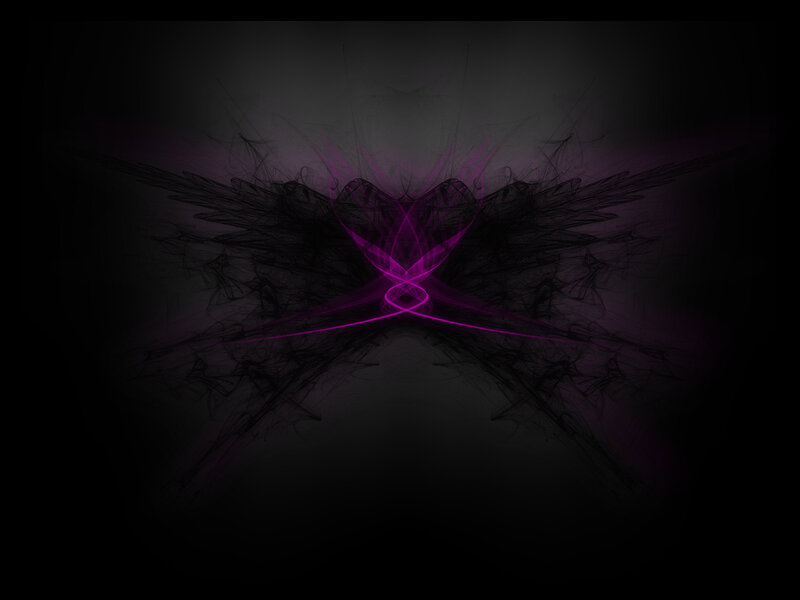 purple fractal wings design
