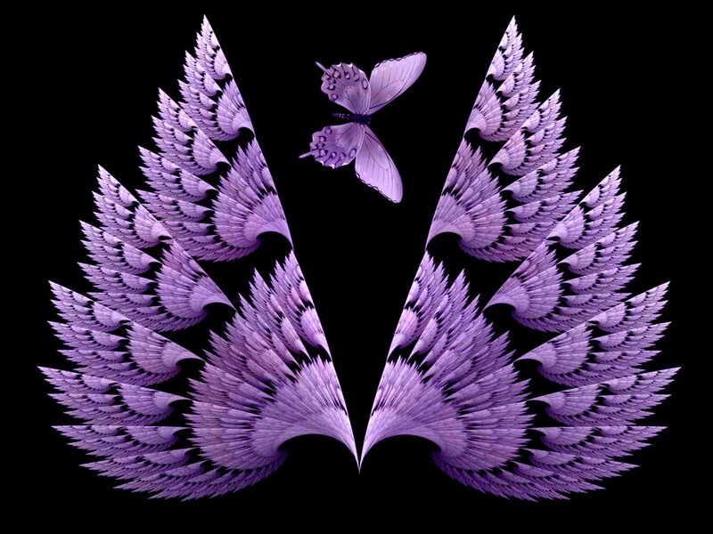 Purple Fractal Wings