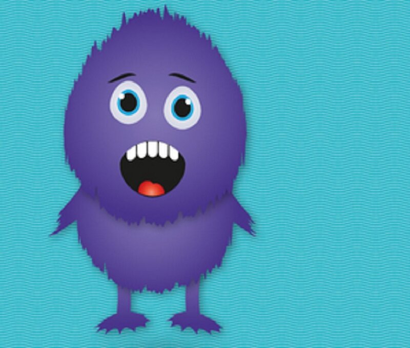 Purple Furry Monster