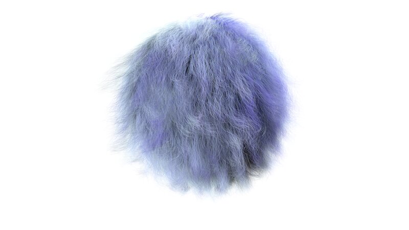 Purple Furry Sphere