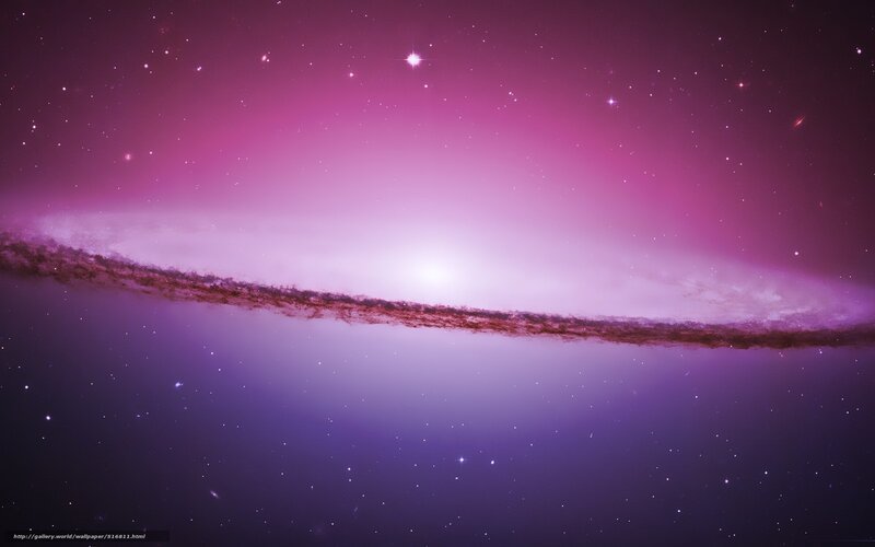 Purple galaxy in space