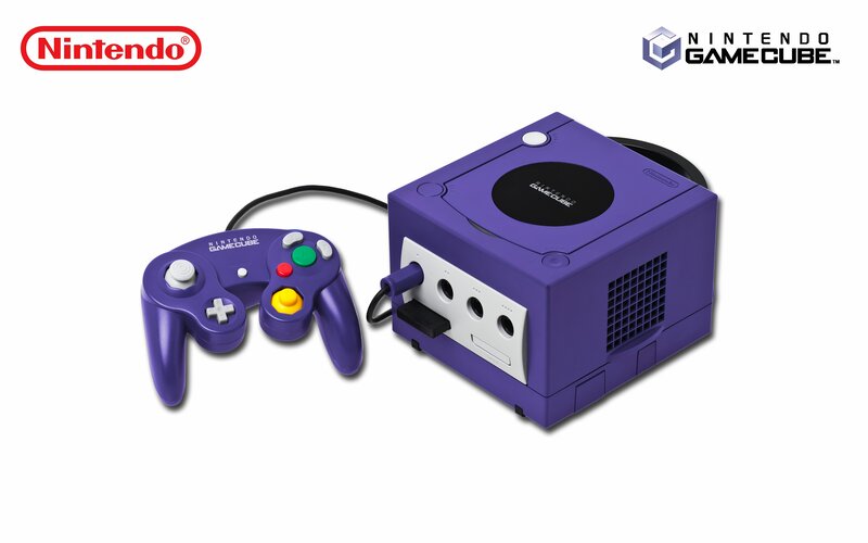 Purple Game Console
