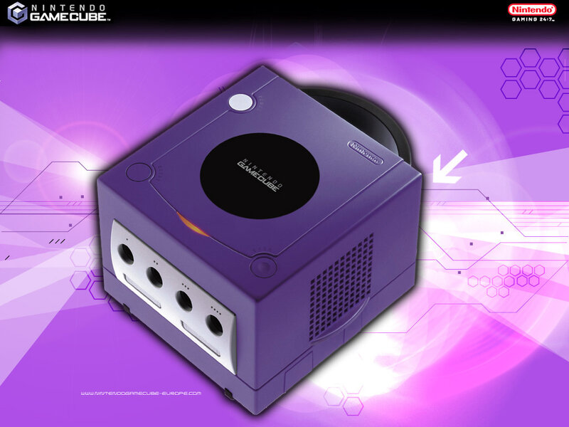 Purple GameCube console