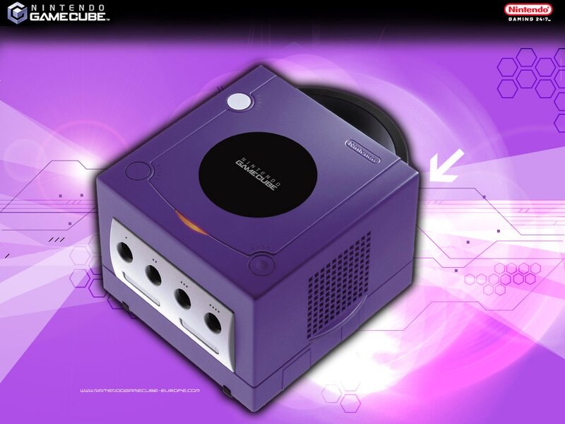 Purple GameCube console