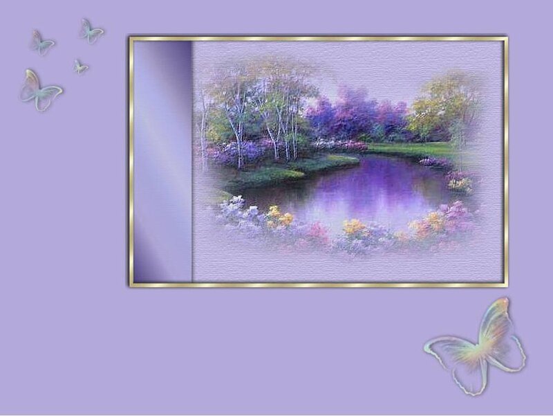 Purple Garden Landscape