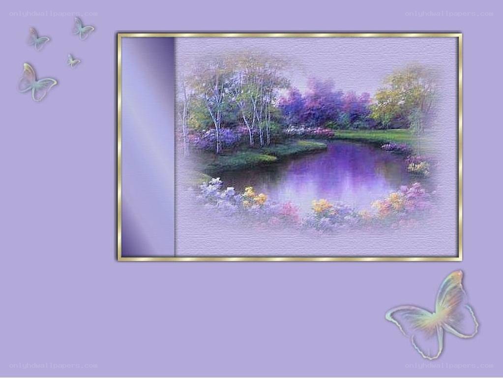 Purple Garden Landscape