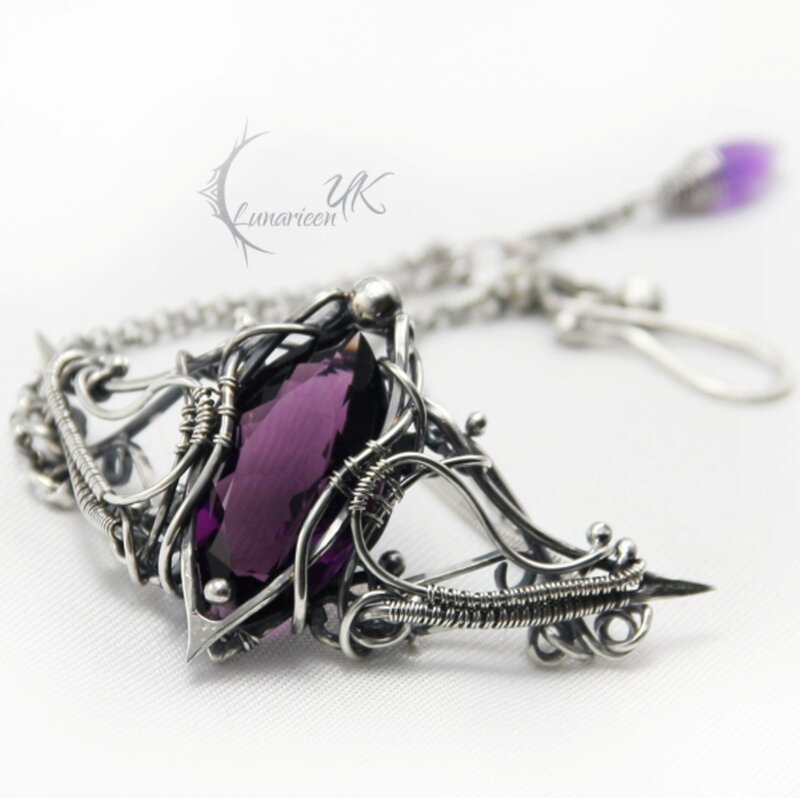 Purple Gemstone Bracelet