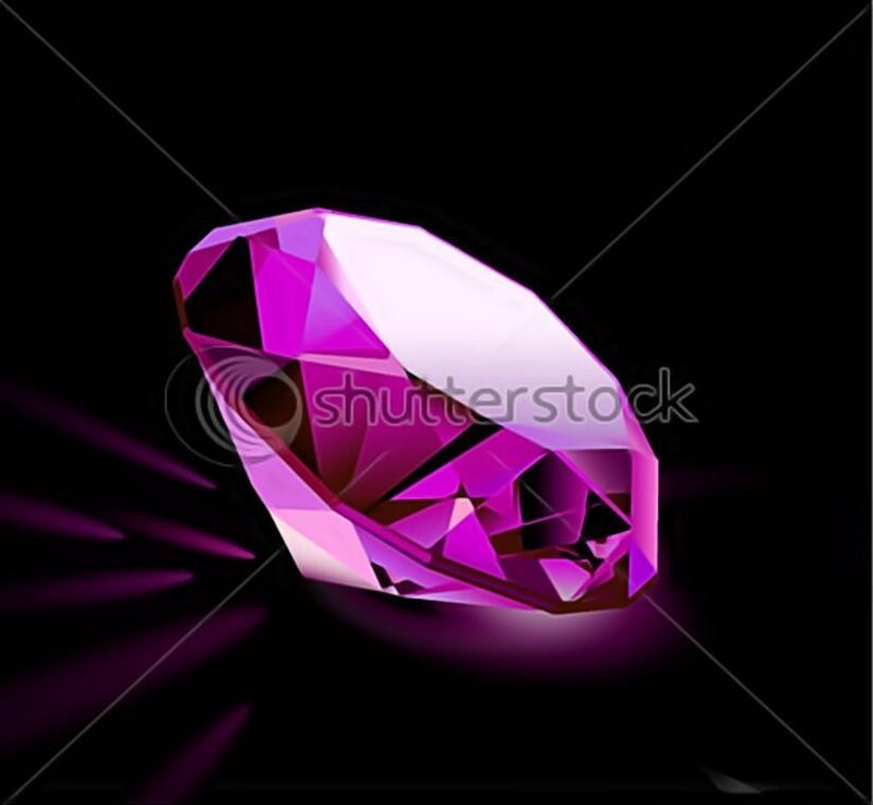 Purple Gemstone — Dramatic