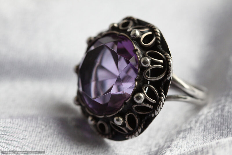 purple gemstone ring