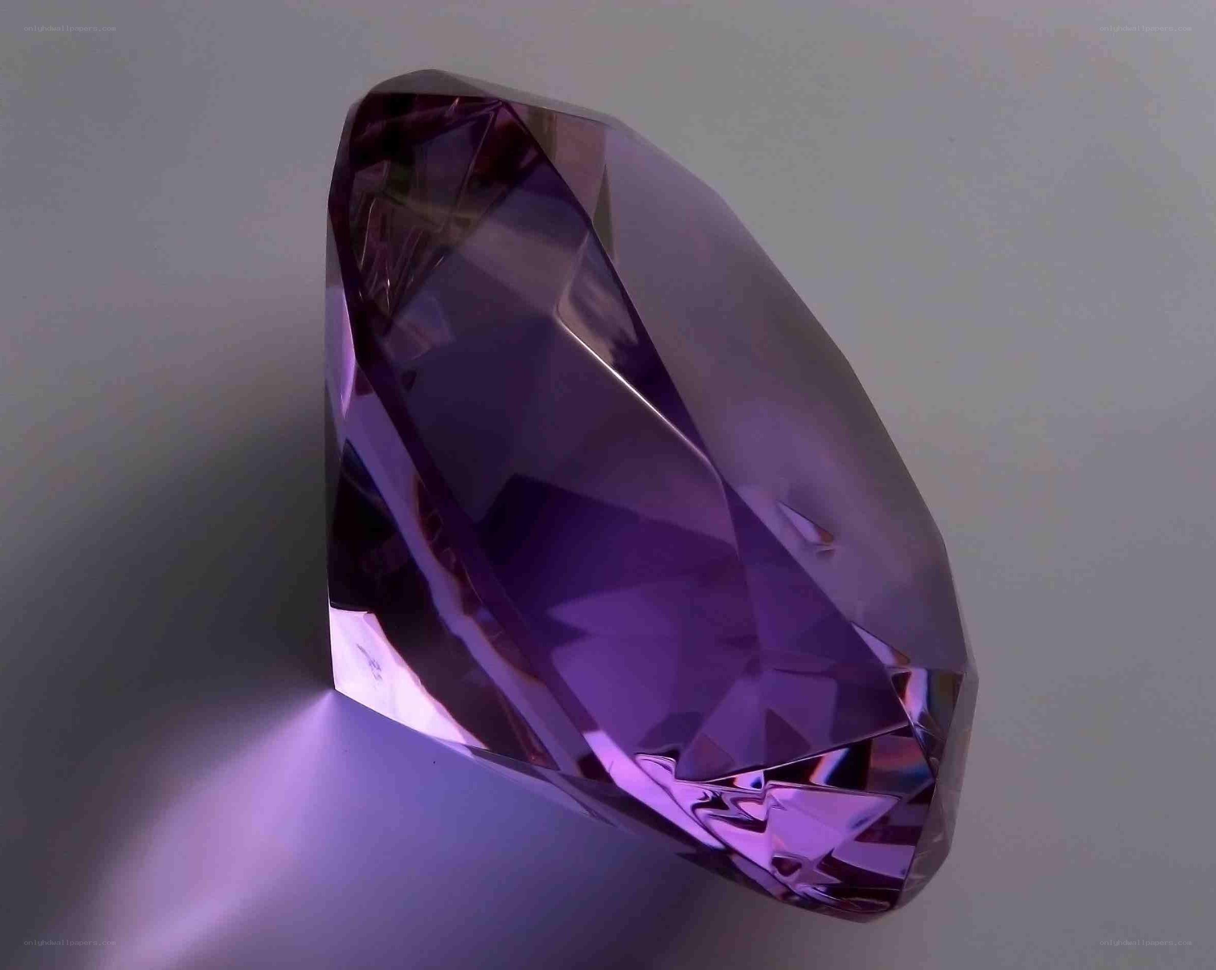 purple gemstone sculpture