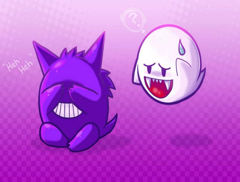 Purple Gengar and Boo