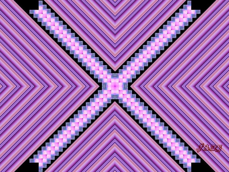 Purple Geometric Pattern — Hypnotic, Abstract
