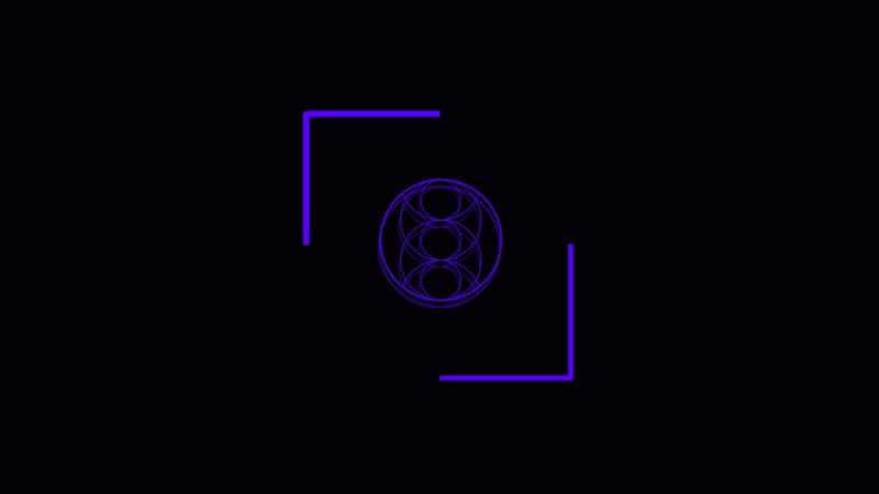 Purple Geometric Pattern — Minimalist