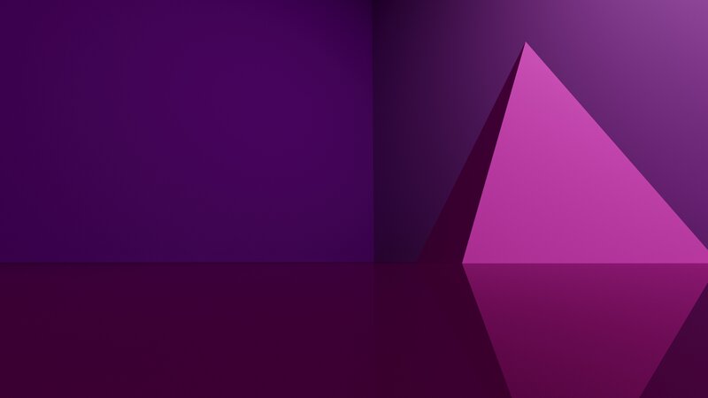 Purple Geometric Shape — Minimalist