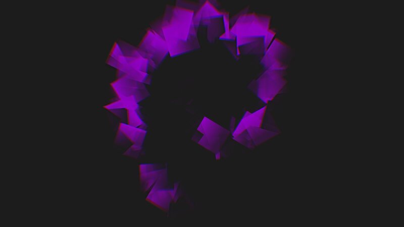 Purple Geometric Shapes — Mysterious