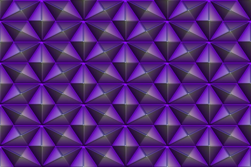 Purple geometric triangle pattern