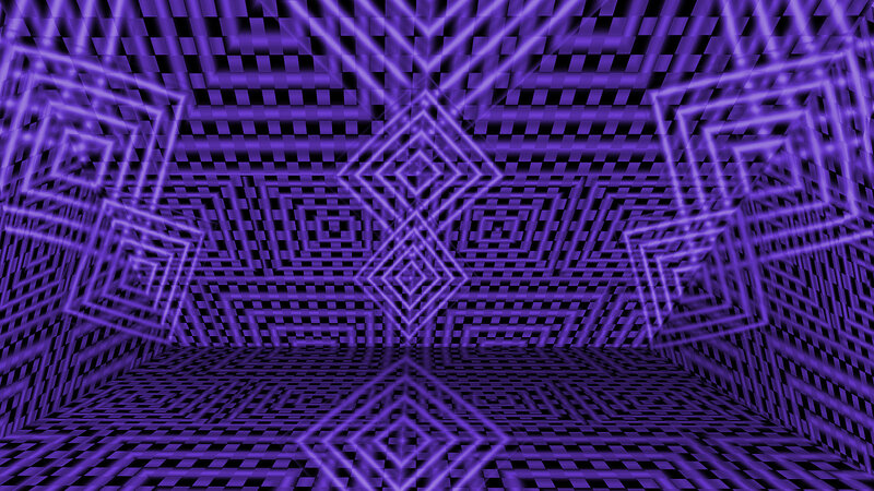 Purple Geometric Tunnel — Hypnotic