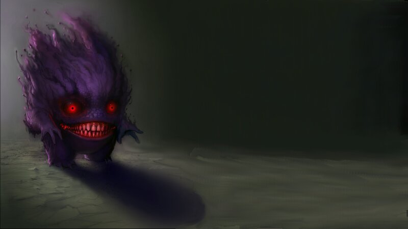 Purple Ghost Creature — Dark