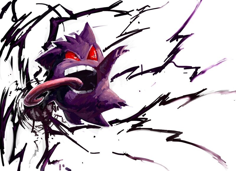 Purple Ghost-like Creature — Aggressive, Digital Art