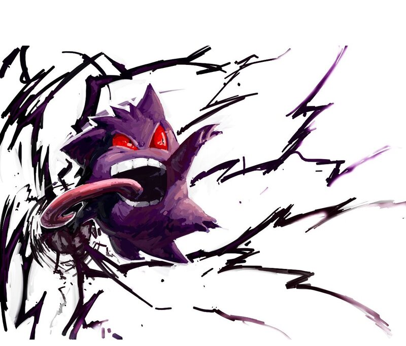 Purple Ghost-like Creature — Aggressive