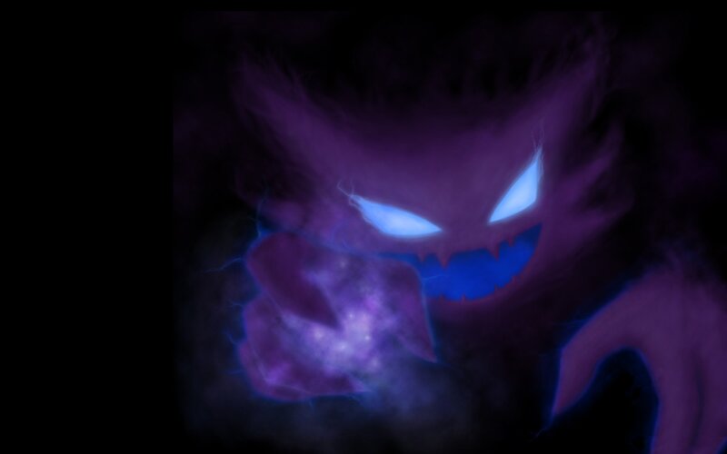 Purple Ghost-like Creature — Dark, Menacing