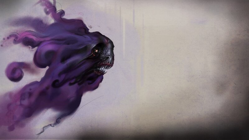 Purple Ghostly Creature — Dark
