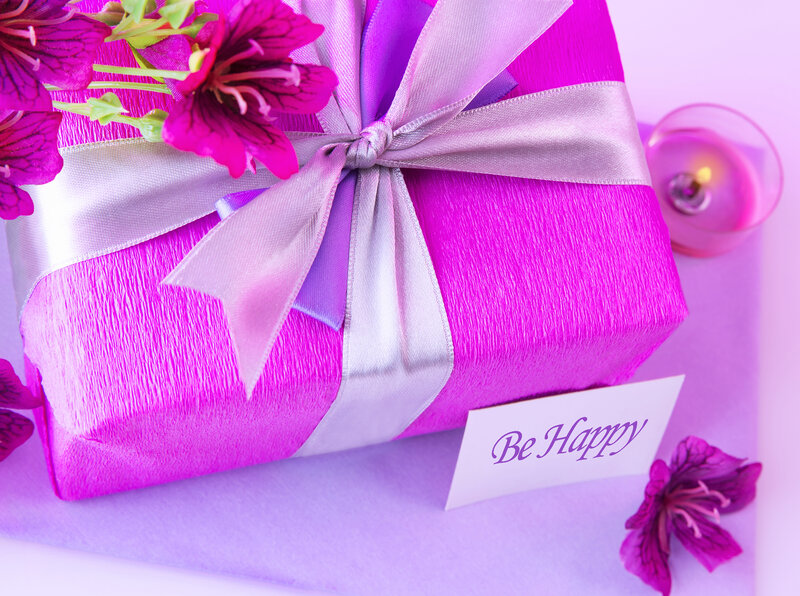 Purple Gift Box — Calm, Photograph