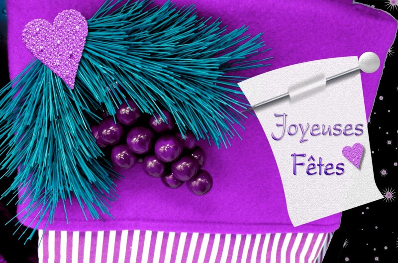 Purple Gift Box — Festive, Digital Art