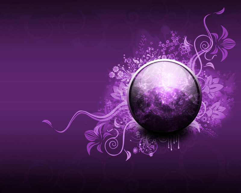 Purple Glass Orb — Mystical