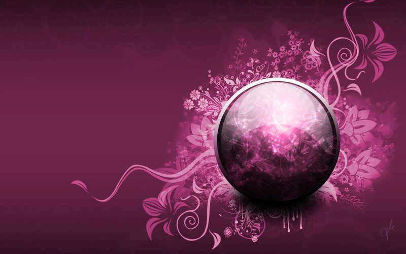Purple Glass Orb