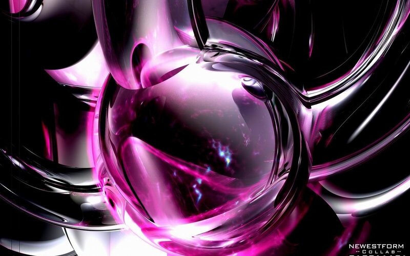 Purple Glass Spheres — Dramatic